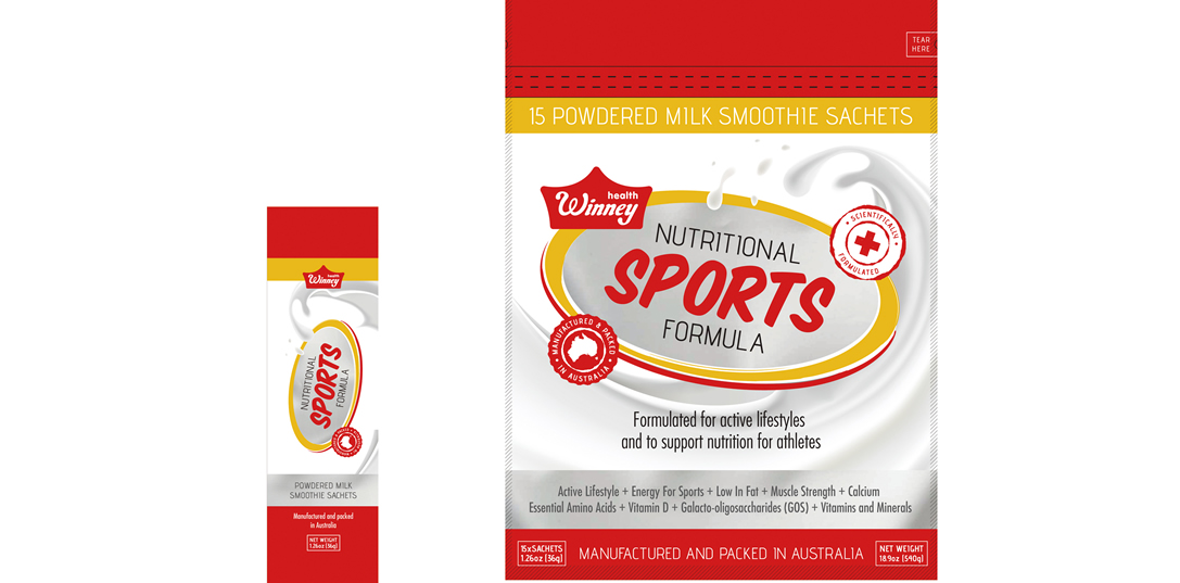 Winney Sports Powdered Milk Smoothie Sachets Winney Sports Powdered Milk Smoothie Sachets
